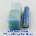 Transparent-PVC Heat insulation Re-wrapping Tube for 18650 series battery(100-pack)