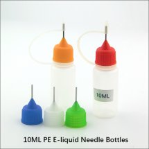 10ML Semi-Clear Empty plastic Needle bottles e-liquid empty dropper bottles with needle cap