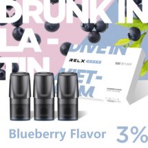 Blueberry Flavor Relx Vape Pods 3pcs / Pack - 3% Nicotine