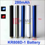 280mAh AUTO 808D-1 battery with diamond for kr808d-1 DSE901 E-cigarette KR808D-1 Battery factory wholesale