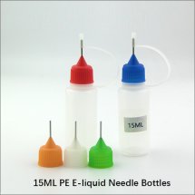 15ML empty plastic needle eyedropper bottles PE ecig dropper bottles for e-liquid