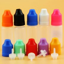 Semi-clear 10ml e-juice bottles with childproof cap thinner dropper for 10ml 30ml 50ml e-liquid electronic cigarettes