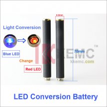 Blue LED Conversion Red LED Light 808D-1 battery Auto Mini KR808D Battery with diamond for KR808d Ecigarettes