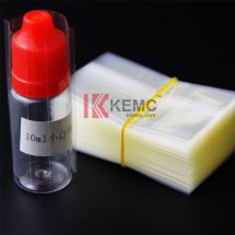 Transparent PVC heat shrink wrapper shrinkable film for 10ml plastic e-juice e-liquid bottles