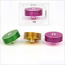 Finned Heat Sink Adaptor for 510 thread RBA RDA Huge Vapor Atomizer heat sink wholesale china