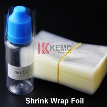 Transparent Shrink sleeve film PVC heat shrink wrap for 15ml plastic Bottles