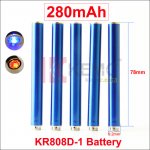 Blue 280mAh KR808D battery with diamond for Kanger 808d-1 Auto Ecigarettes 280mah Mini KR808D-1 Battery