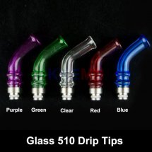 Pyrex Glass 510 Ego long drip tips covers bend mouthpiece curved drip tips for Subtank plus Subtank mini nano rba rda