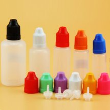 Semi-clear 30ml e-liquid bottles with childproof cap thinner dropper for 10ml 30ml 50ml ejuice eliquid dropper bottles