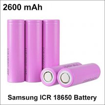Samsung ICR 18650 Batteries With 2600mAh Capacity
