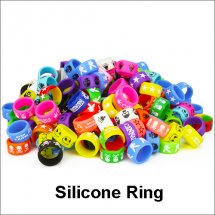 Personalized silicone bracelet, Decorative and protection silicone rubber rings silicon vape band ring for e-cigarette