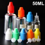 Childproof cap 50ml eliquid bottles with thinner dropper plastic empty 10ml 30ml 50ml ejuice bottles e-juice bottles wholesale