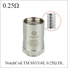 joyetech Cubis BF Coils NotchCoil TM SS3316L 0.25Ω DL. Atomizer coils for Cubis with Replaceable cotton core