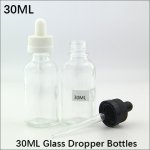 30ml empty Glass E-juice Bottles E-liquid transparent Container