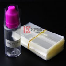 PVC Shrink sleeve seals heat shrink film for 20ml plastic e-liquid needle dropper Bottles