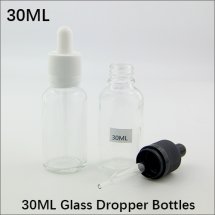 30ml empty Glass E-liquid Bottles With tamper ring cap for E-juice Container