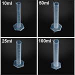 10ml 15ml 50ml 100ml Plastic Measuring Cylinder a for DIY E-liquid Recipes Tools