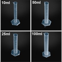 10ml 15ml 50ml 100ml Plastic Measuring Cylinder a for DIY E-liquid Recipes Tools
