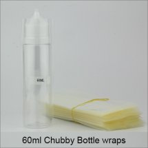Transparent PVC Heat Shrinkable wrap for 60ml e-liquid chubby bottles