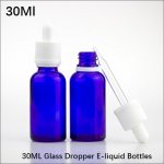 30ml Glass Dropper Bottles Transparent Blue empty Glass E-juice Bottles