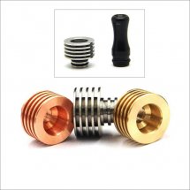 Finned Heat Sink with Seal for 510 Drip tips of Atomizer with removable drip tips 510 style
