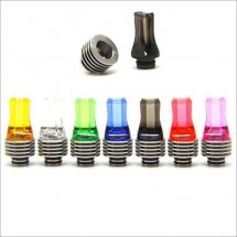 Colorful Flat 510 drip Tips with heat sink for Diy Atomizer with removable drip tip 510 style