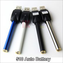 510 Battery with Wireless USB Charger for E-cigarettes 280mah Rebuildable Auto 510 battery with Diamond in the Bottom