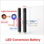 Red LED Conversion Blue LED Light 808D-1 battery Auto Mini KR808D Battery with diamond for KR808d Ecigarettes
