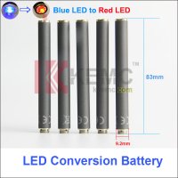 Blue LED Conversion Red LED Light KR808D-1 battery with diamond on the bottom Auto Mini KR808D Battery