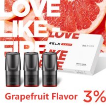 Grapefruit Flavor Relx Cartridges 3pcs / Pack - 3% Nicotine