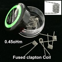 Fused clapton Coils for DIY RDA RBA Prebuilt Atomizer premade coil