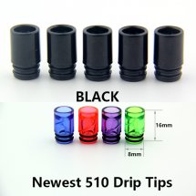 Black-Spiral 510 drip tips for 510 Atomizer or 808D Cartomizer
