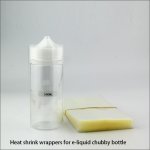 PVC Heat shrinkable film for 100ml e-liquid chubby bottles