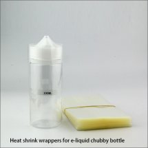 PVC Heat shrinkable film for 100ml e-liquid chubby bottles