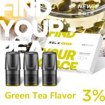 Green Tea Flavor Relx Cartriges 3pcs / Pack - 3% Nicotine