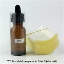 Shrink sleeve seals for 20ml E-liquid/e-juice Glass dropper Bottles wholesale china 200pcs per lot