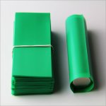 Green-PVC heat shrink wrapper for 18650 battery short circuit protection(100-pack)