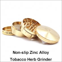 4 Parts Non-slip Zinc Alloy Tobacco Herb Grinder Smoking Herb Grinder