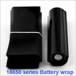 Black Shrink Wraps PVC Heat insulation Re-wrapping Tube for 18650 battery(100-pack)