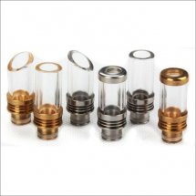 Glass 510 drip tips for E Cigarette Vaporizer with removable drip tip 510 style