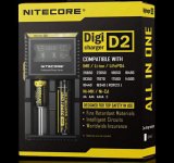 100% Original NITECORE D2 Charger With LCD Display For 18350 18650 18500 Li-ion & Ni-MH battery