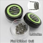 Flat Twisted Coils for DIY RDA RBA Prebuilt Atomizer premade coil