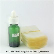 Heat PVC Shrink Wraps for 15ml e-juice Glass dropper Bottles wholesale china