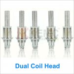 Kanger Upgraded Dual Coil Head Atomizer Core for evod2 T3D protank3 Aerotank Genitank EMOW Mega Atomizers(1pcs)