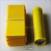 Yellow-Shrink wraps PVC Heat insulation Re-wrapping Tube for 18650 series battery(100-pack)