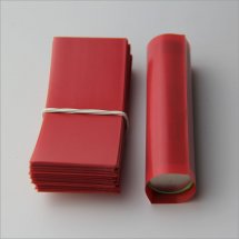 Red-18650 battery Shrink Wraps PVC Heat insulation Re-wrapping Tube for 18650 series battery(100-pack)