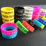 Personalized silicone bracelet customized silicone band cheap rubber band vape band vape band ring vape band silicone ring