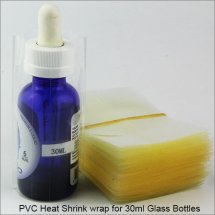 shrinkable seals film for 30ml e-juice Glass dropper Bottles online wholesale