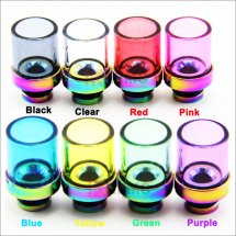 Glass 510 drip tips Colorful wide 510 Mouthpiece for E Cigarette Atomizer with removable drip tip 510 style