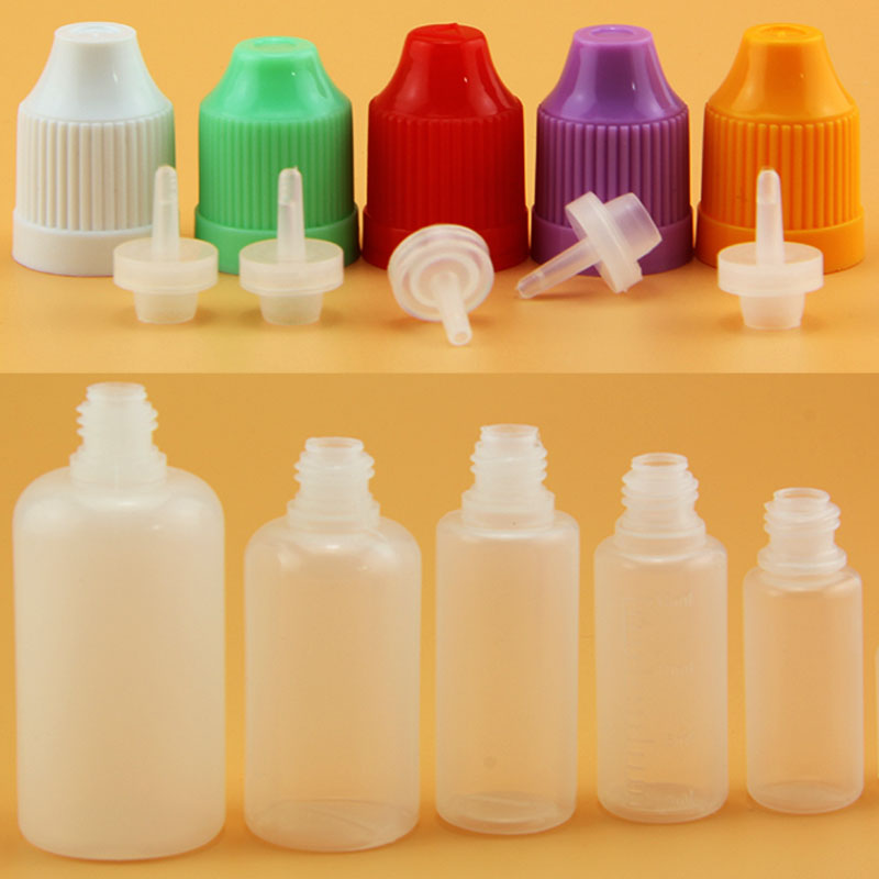 soft semi-clear e-juice bottles for e-cigarettes